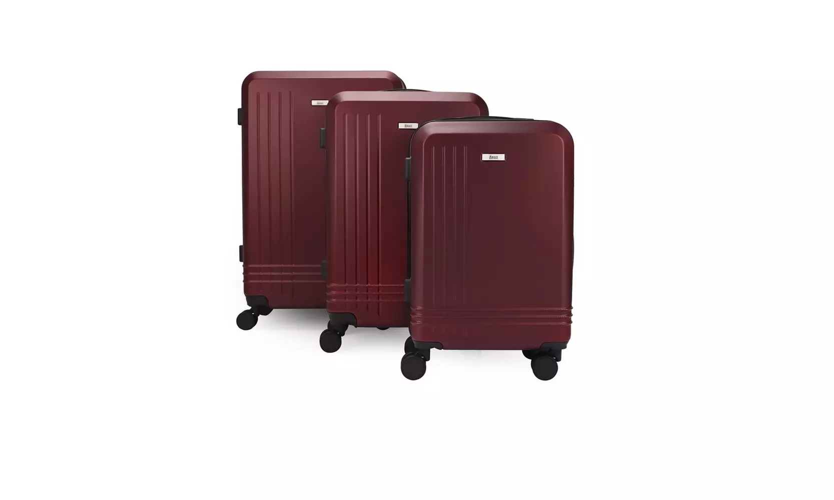 3-Piece Hardside Luggage Set with 360 Dual Spinner Wheels and Combo Lock