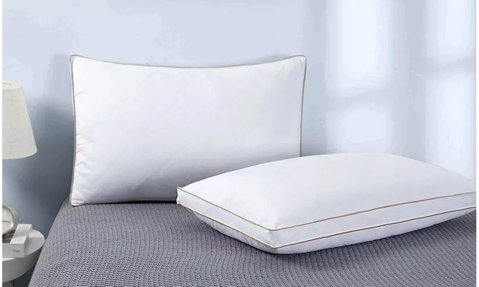 Peace Nest 2 Pack White Goose Feather and Down Pillows