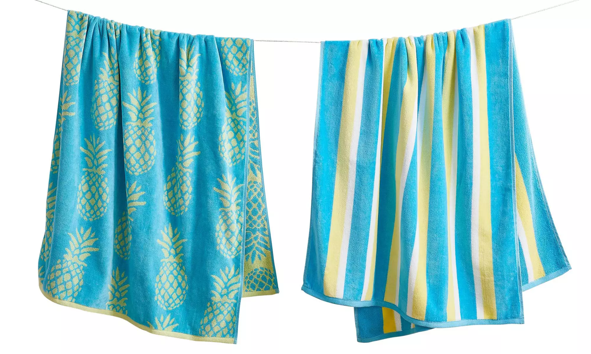 Two-Pack FreshFolds 100% Cotton Printed Beach Towel