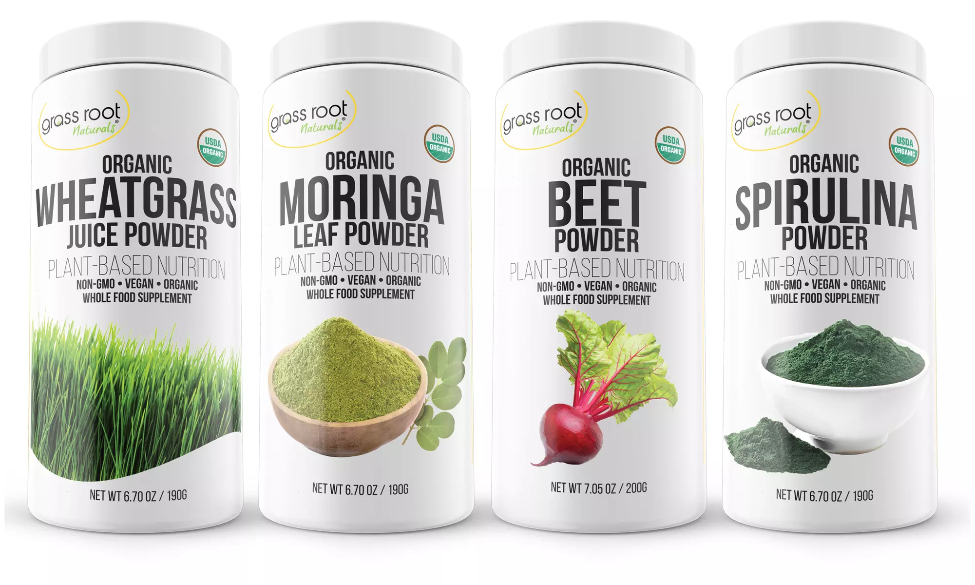 Grass Root Naturals Certified Organic Superfood Bundle (1- or 4-Pack) - Primary Image