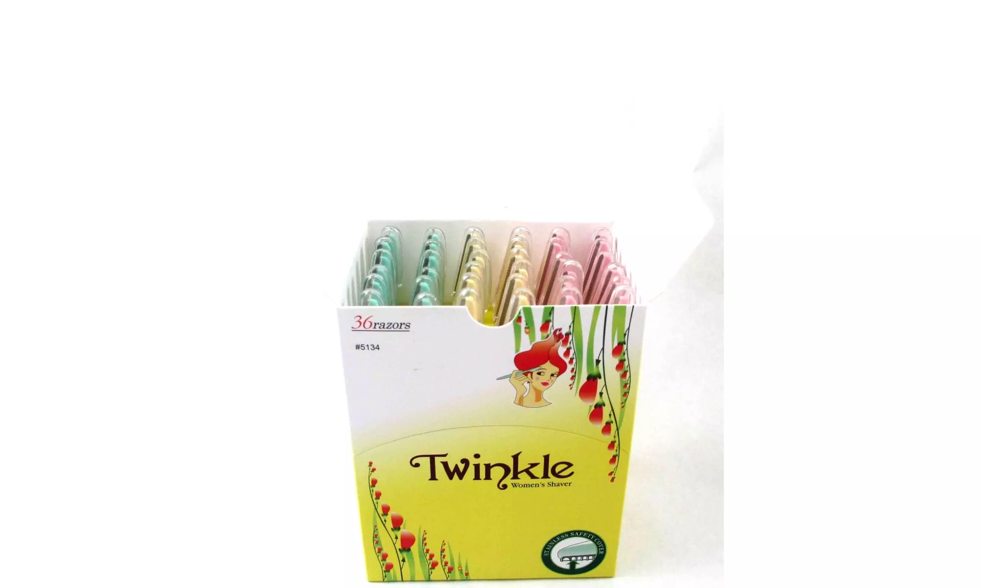 Twinkle 36 Pieces Twinkle Eyebrow Shaver Razor Bikini Trimmer Shape - Primary Image