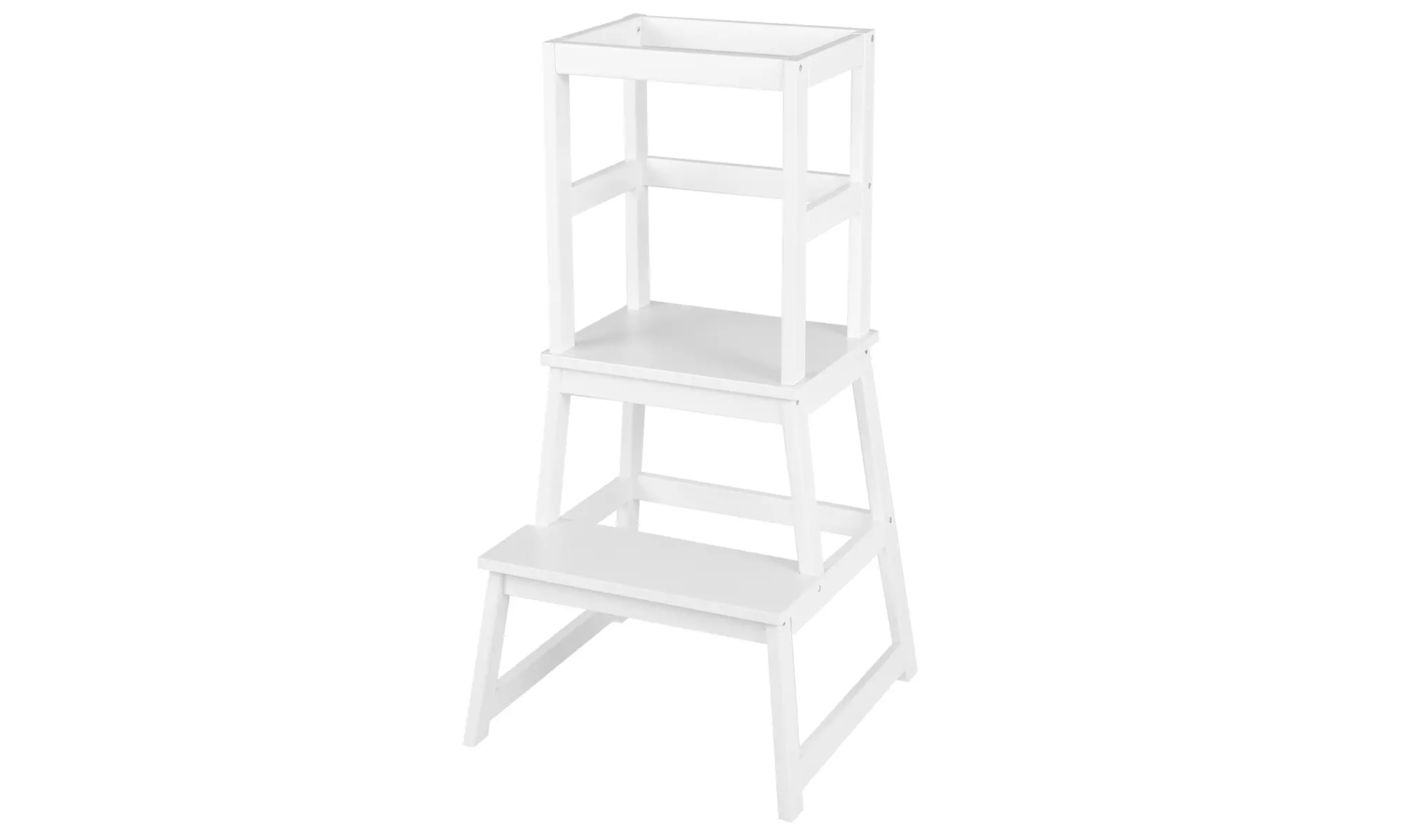 Costway Kids Kitchen Step Stool Kids Standing Tower with Safety Rails