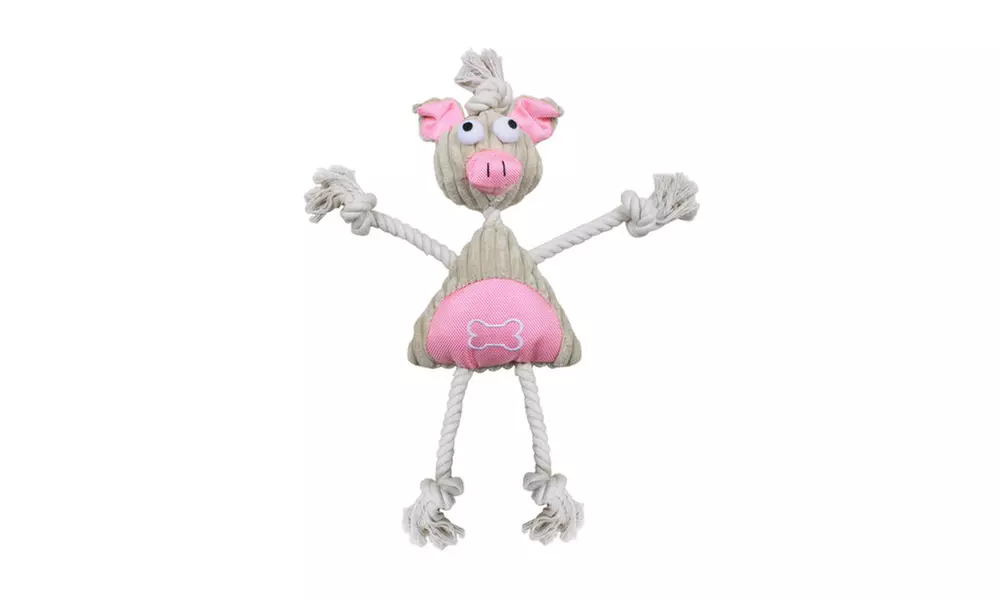 Jute And Rope Plush Mannequin Pet Dog Toy - Second Medium