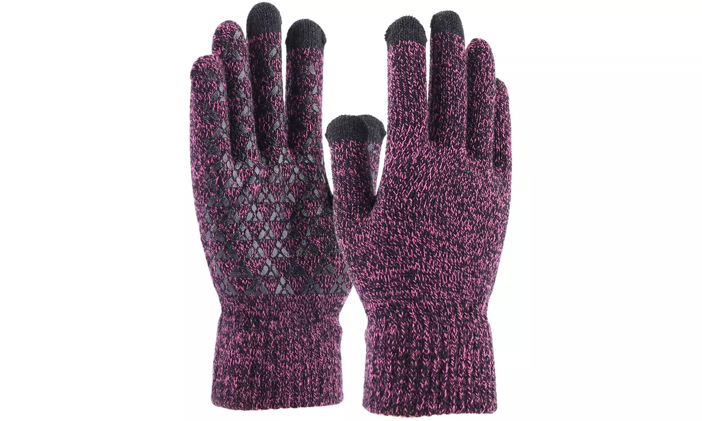 Men's Touchscreen Winter Knit Gloves 