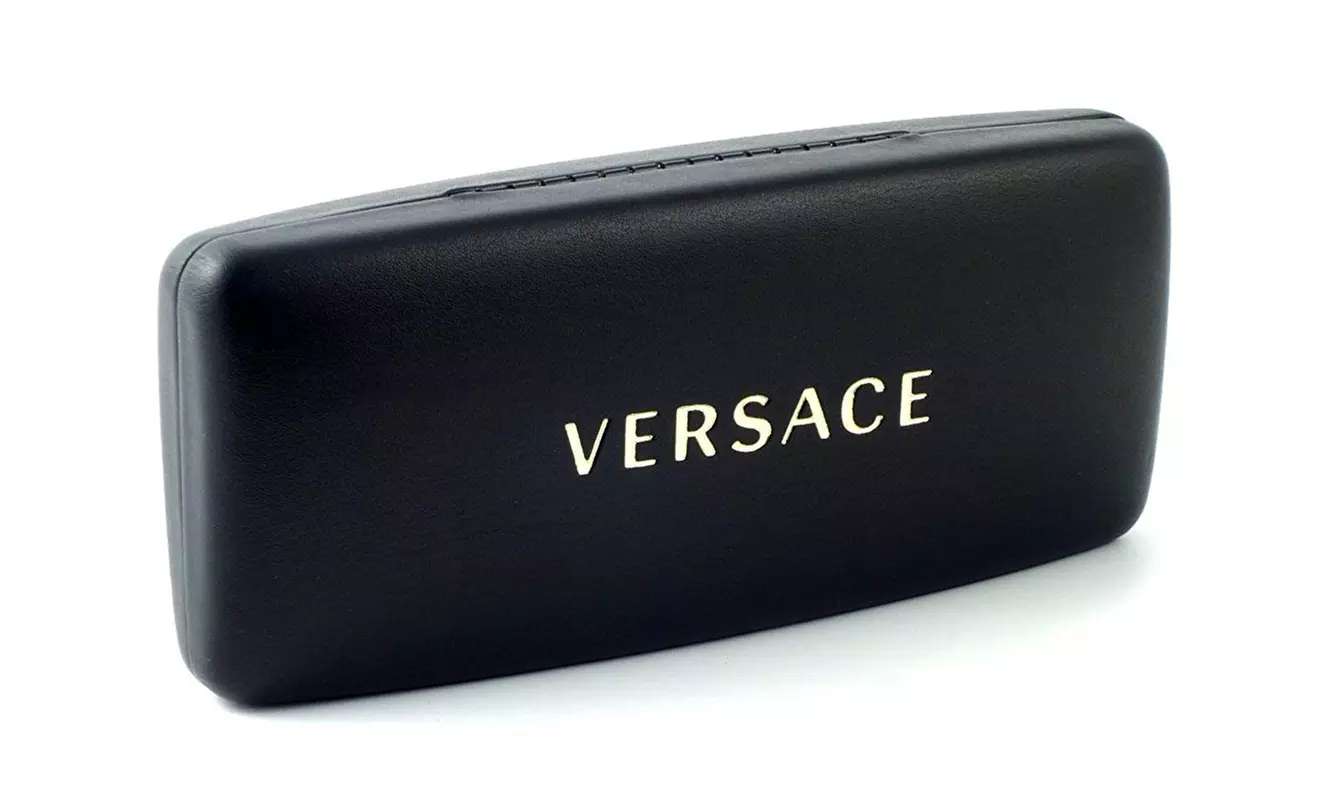 Versace Men Sunglasses VE2140 100287 40 Black Gold Frame / Grey Lenses - Second Medium