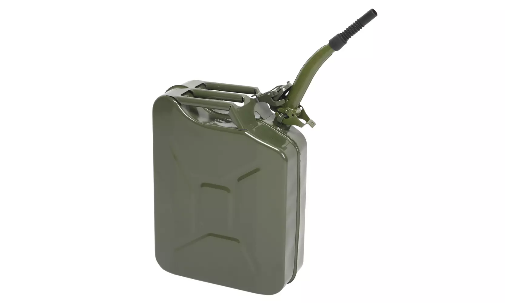 5 Gal Jerry can, US Standard, with 0.6mm Cold rolled steel, Lid, Green - Primary Image