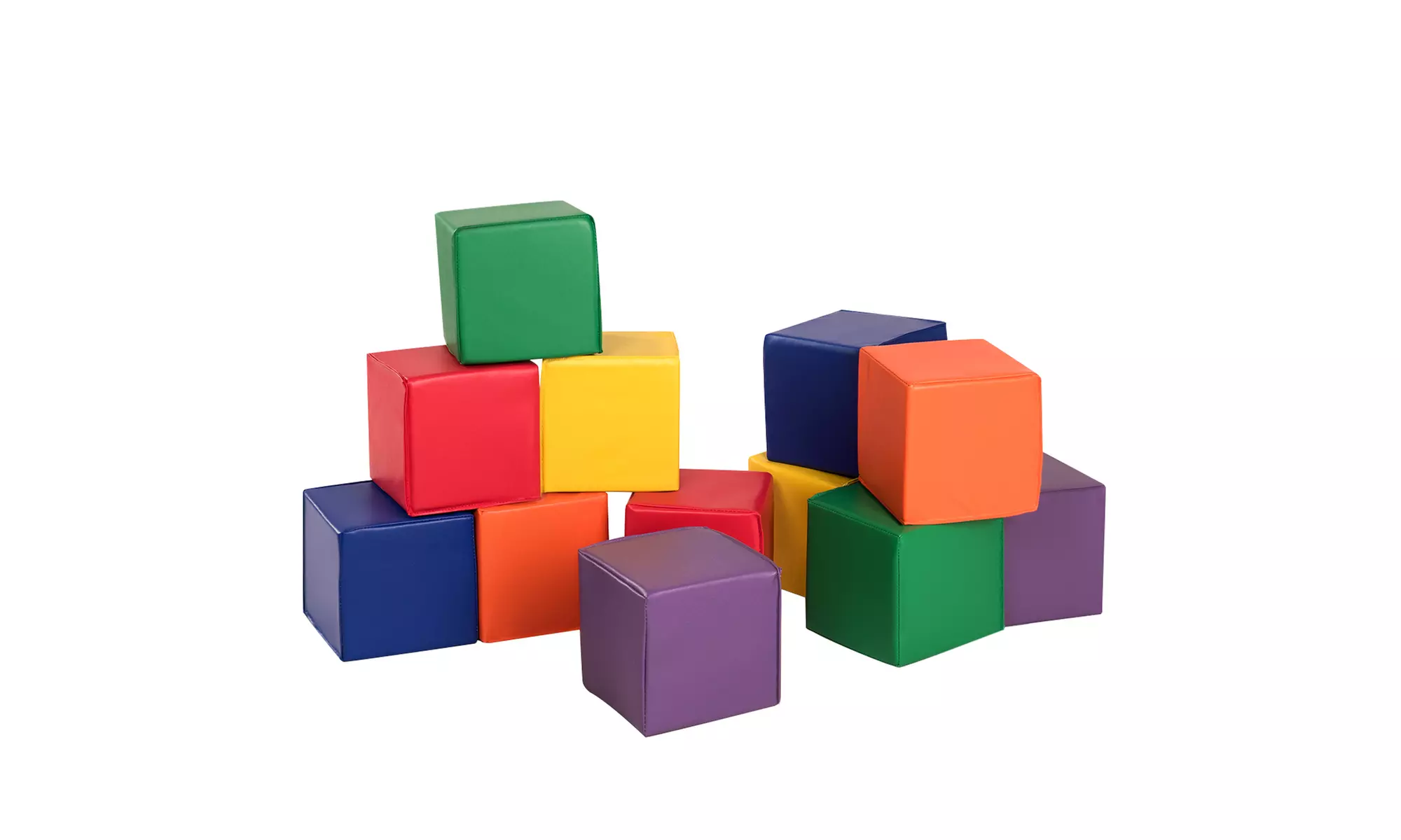 Costway 12-Piece 8' PU Foam Big Building Blocks Soft Blocks Set For Kids
