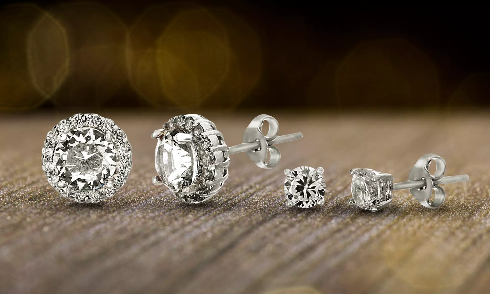 Lesa Michele Crystal & Cubic Zirconia 2-PC Earring Set in Sterling Silver - Second Medium