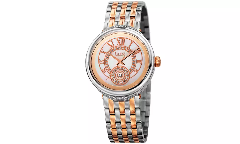 Burgi Women's Bracelet Watch With Crystals From Swarovski BURGP164 - Primary Image
