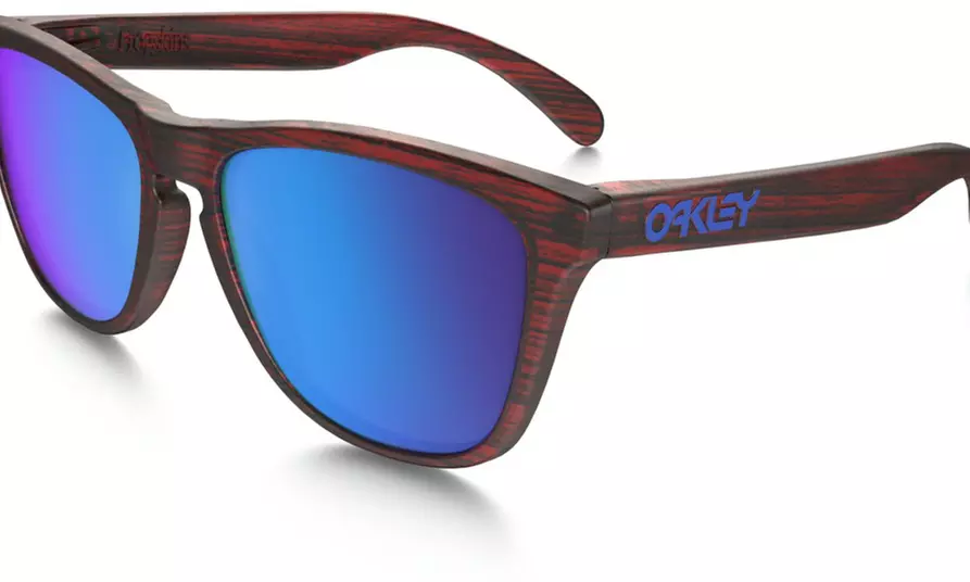 Oakley Frogskins Driftwood Matte Red Woodgrain - Sunglasses - OO9013-B755 - Primary Image