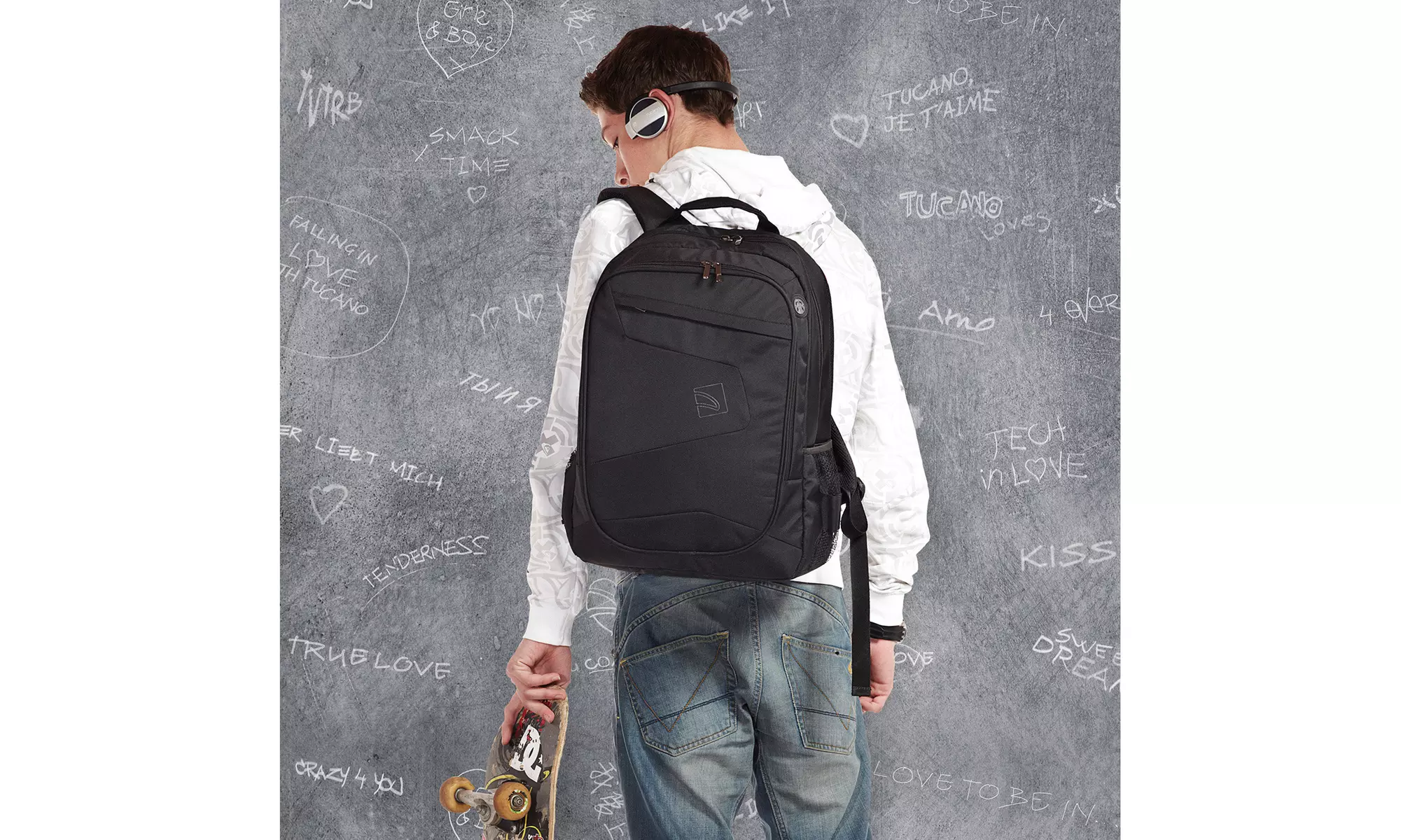 Tucano Lato Water Resistant Spacious Notebook and Tablet Backpack with Multi Poc - Primary Image