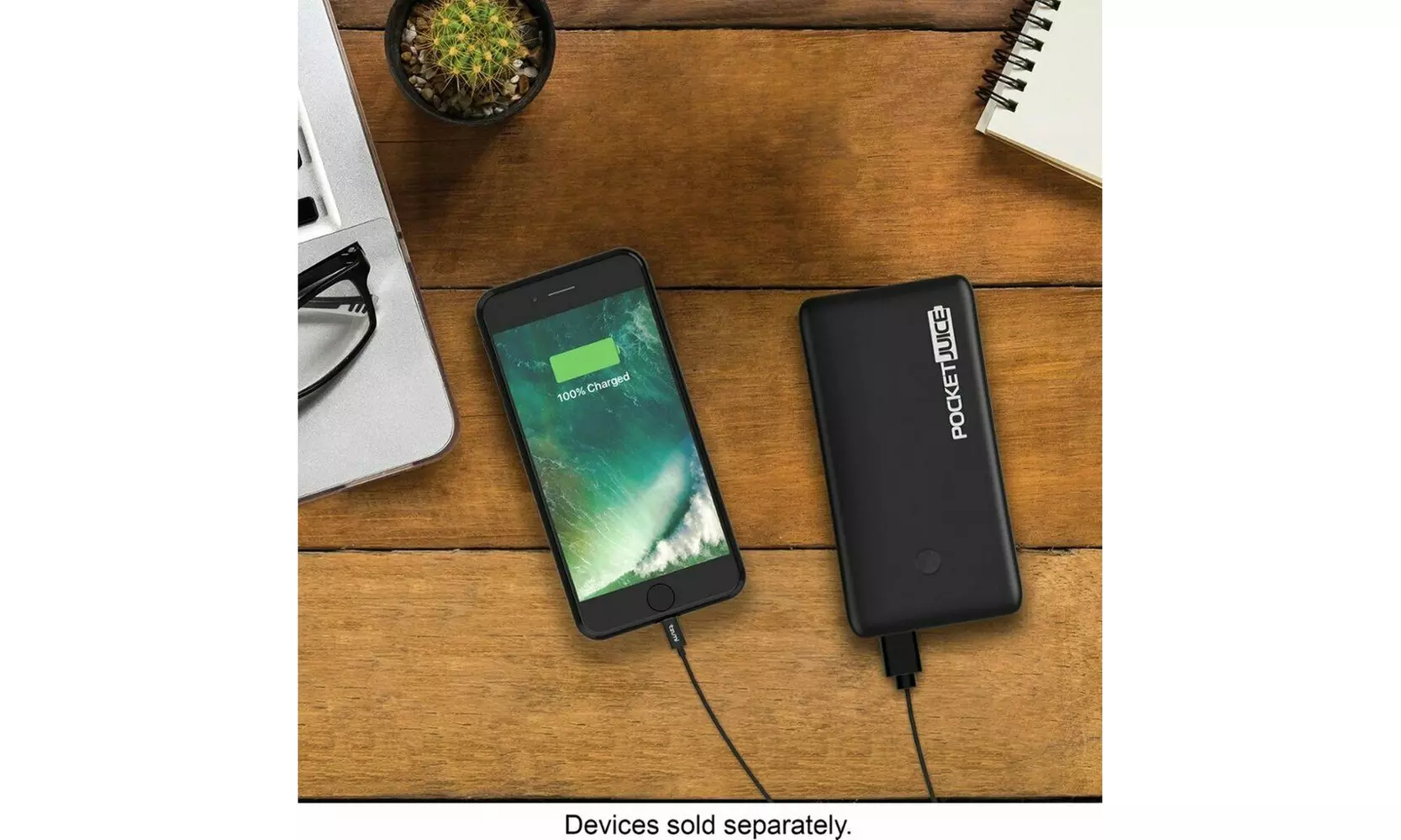 Tzumi PocketJuice 12000 mAh Slim Power Bank Portable Dual USB Fast Charger - Second Medium