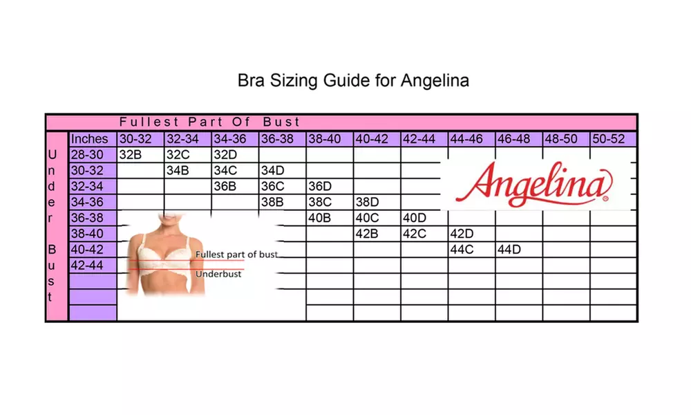 Wired Half-cup Bras with Removable Straps and Lace Accent (6-Pack) - Second Medium