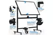 Mobile Whiteboard,Rolling Magnetic Whiteboard 48 x 36 Inches - Second Medium
