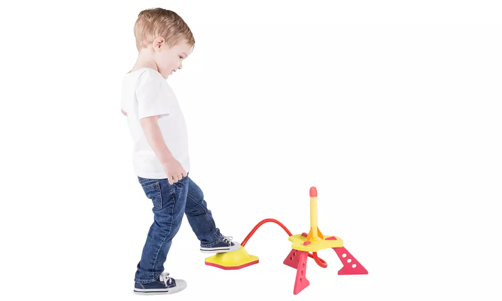 Jump Rocket Launcher with 3 Foam Rockets by Hey! Play! - Primary Image