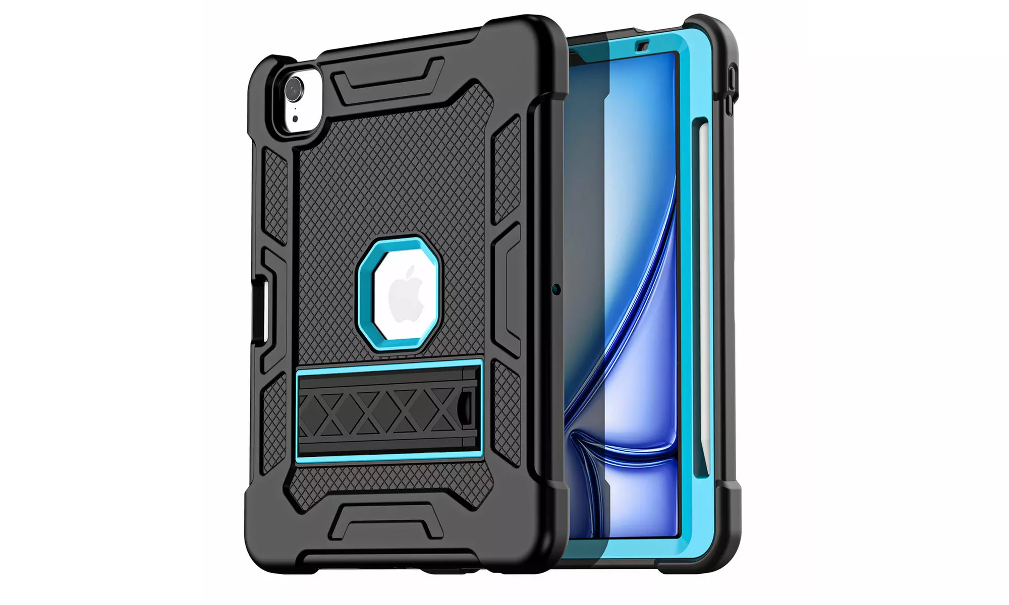For Apple iPad Air 11-inch 2024 Case Rugged Heavy Duty Shockproof 3-in-1 Cover