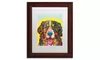 Dean Russo 'Bernese Mountain Dog' Matted Wood Framed Art