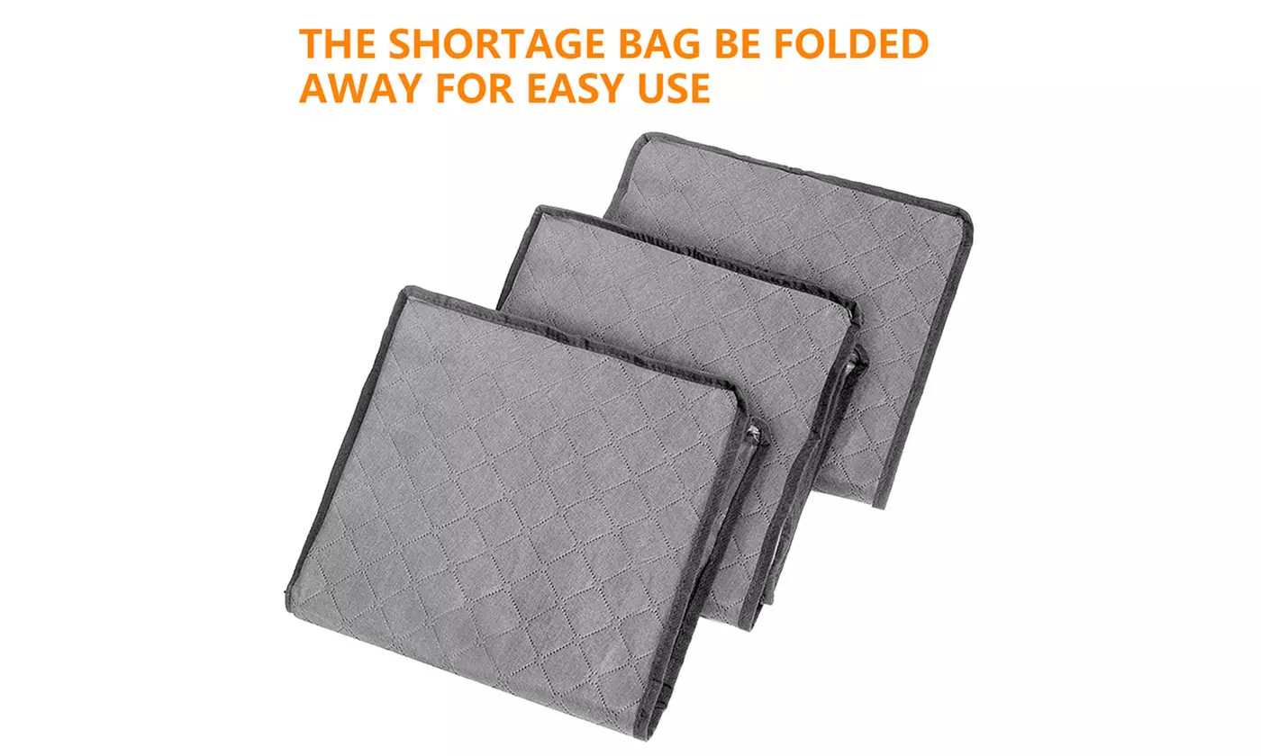 Closet Storage Bags Organizers Storage Bags with Handle Foldable (1 or 3 Pack)