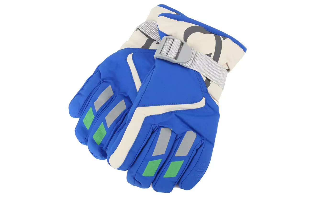 Kids Winter Ski Gloves Snow Warm Windproof Outdoor Sports Gloves