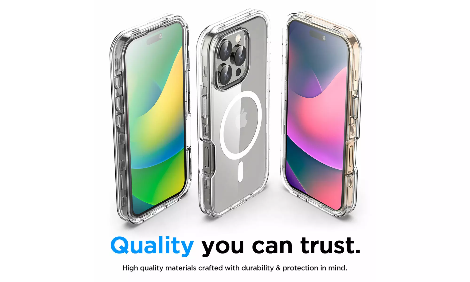 MagSafe Clear Case For iPhone 16 Pro Max 16 Heavy Duty Shockproof 3-Layer Cover