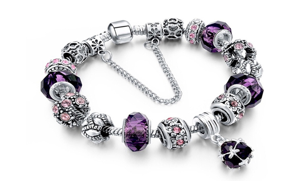Genuine Murano Glass Crystal Charm Bracelets