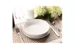 6-Piece Porcelain White Wide Shallow 22oz Serving Bowls for Pasta Salad Soup - Second Medium