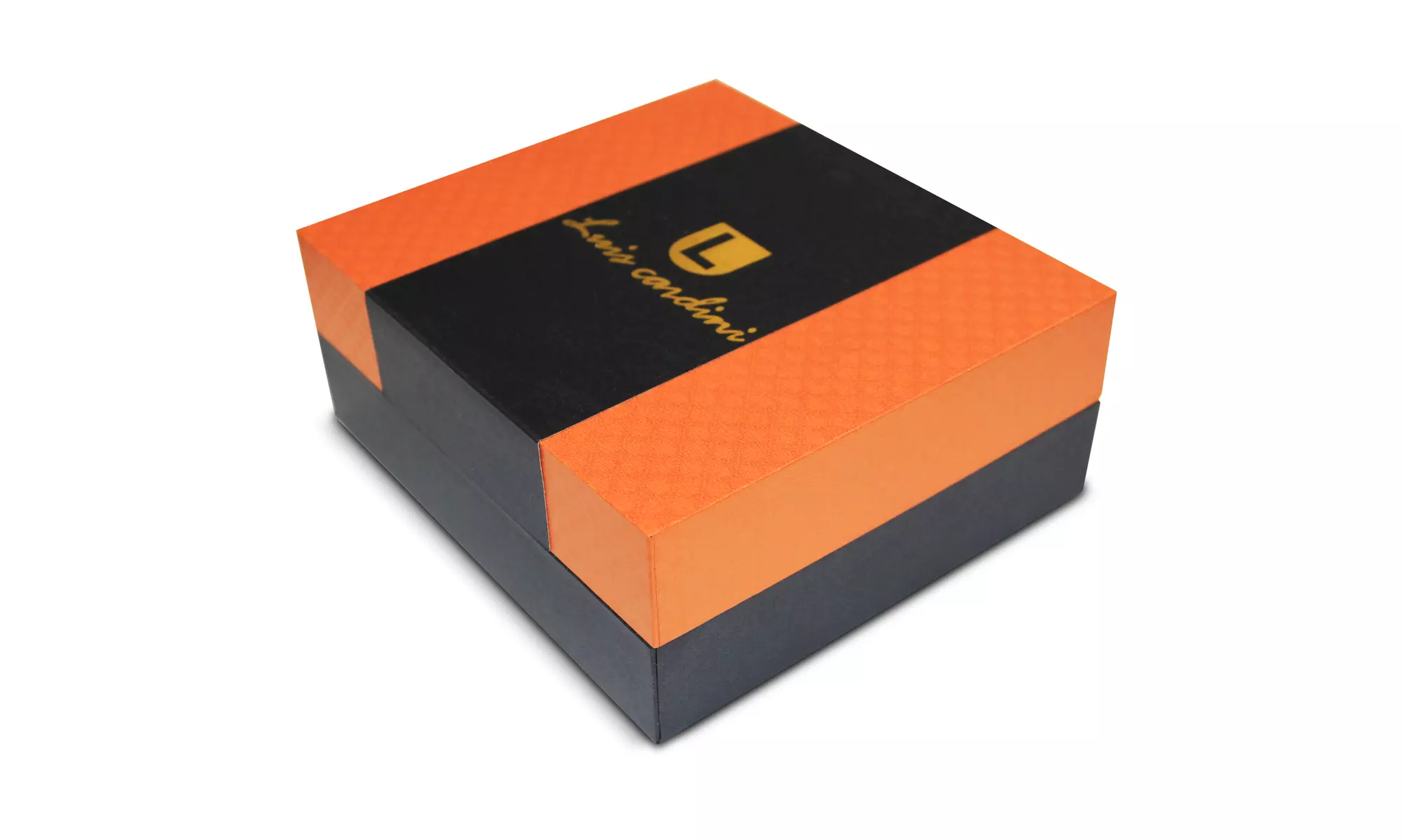 Luis Cardini Mens Quartz Tri-Tone Watch with Pen & Torch Gift Set (Gold) - New - Second Medium