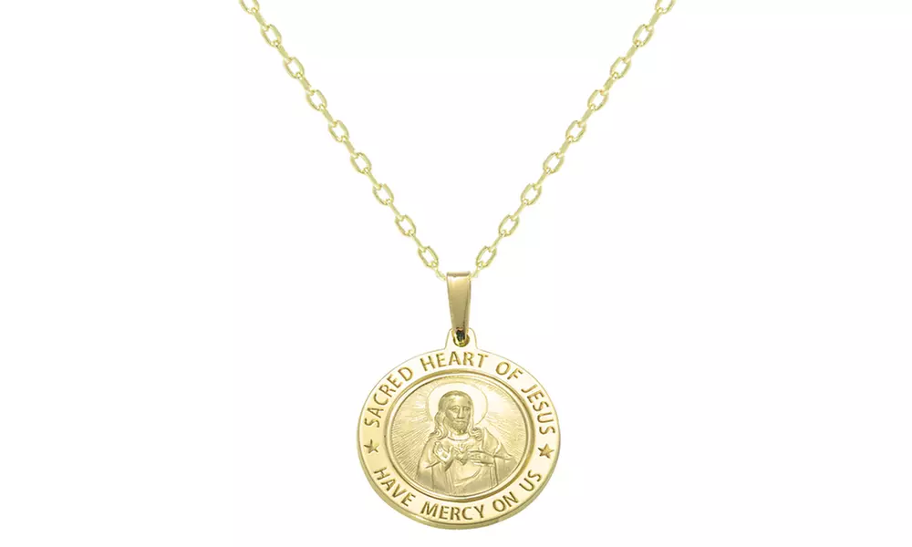Italian Religious Pendants in Solid Sterling Silver - Primary Image