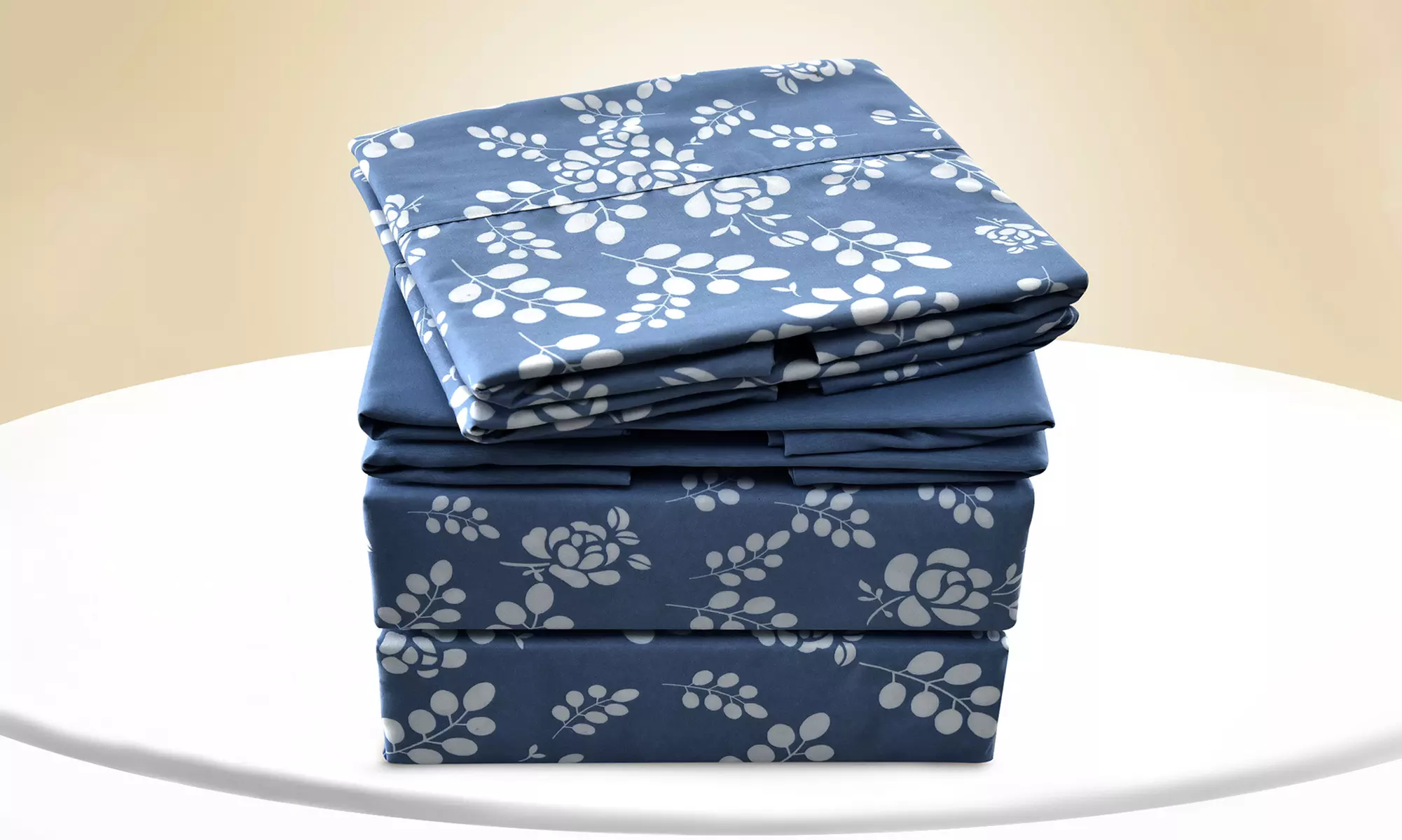 6 Piece Floral Sheet Set Premium Ultra Soft Microfiber Bedding by Lux Decor