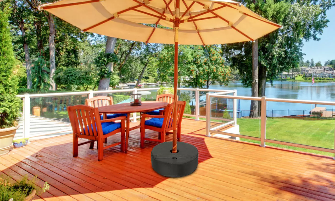 iMounTEK 15" Round Patio Umbrella Base Weight Bag Sun Shade Base Canopy Sandbag - Primary Image