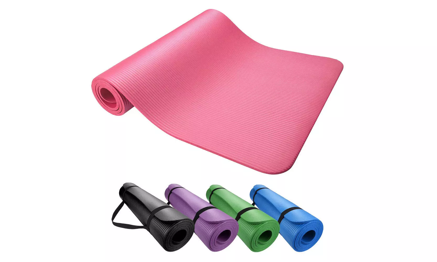 Yoga & Exercise Mat Thick Non-Slip Shock Absorbing Pad Workout 72"x24" x 10mm - Primary Image