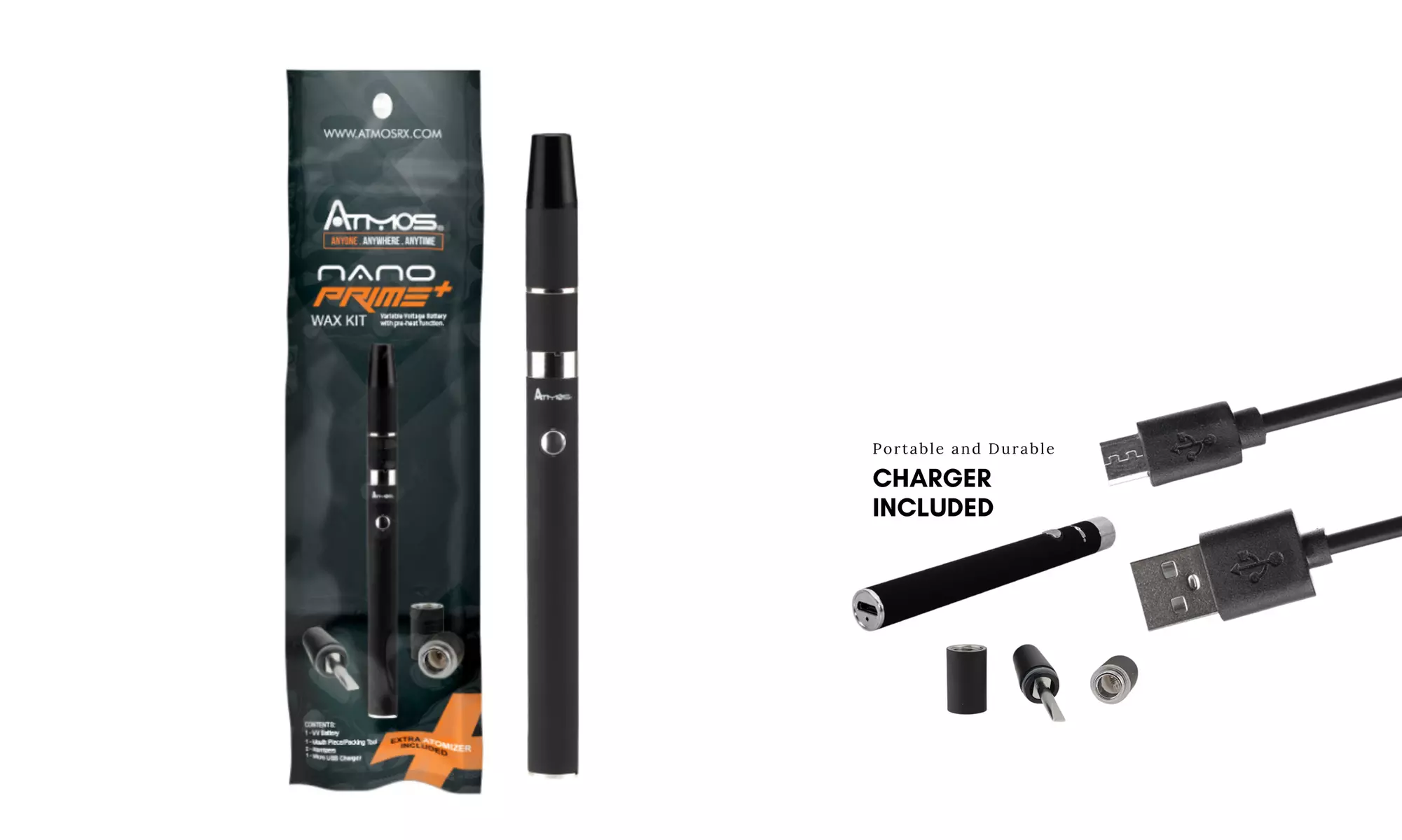 Vape Pen for Wax & Oil, Slim, Durable, Ultra Portable and Rechargeable - Second Medium