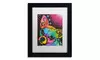 Dean Russo 'Huh?' Matted Black Framed Art