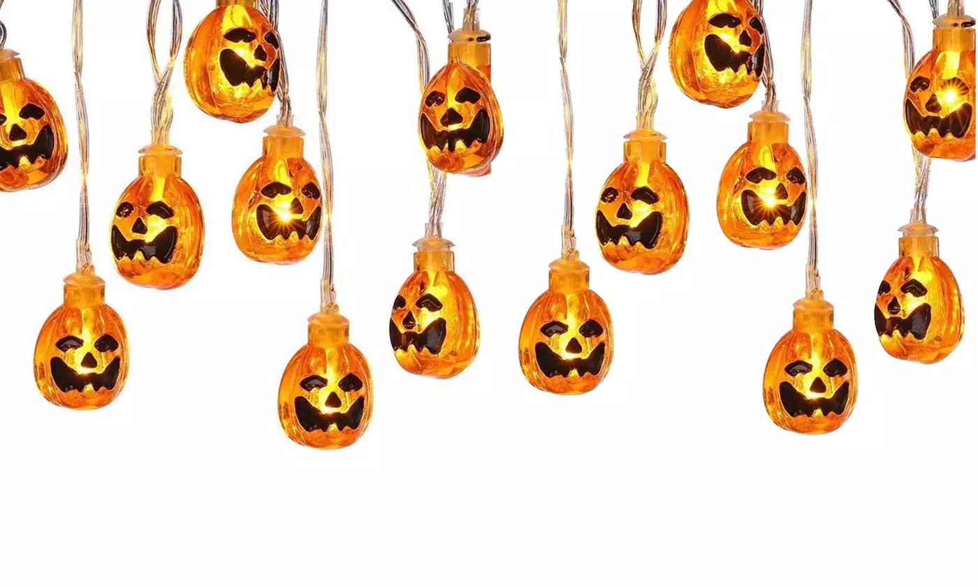 Halloween LED Skull String Lights Lantern Lamp Home Party Christmas Gift Decor - Primary Image