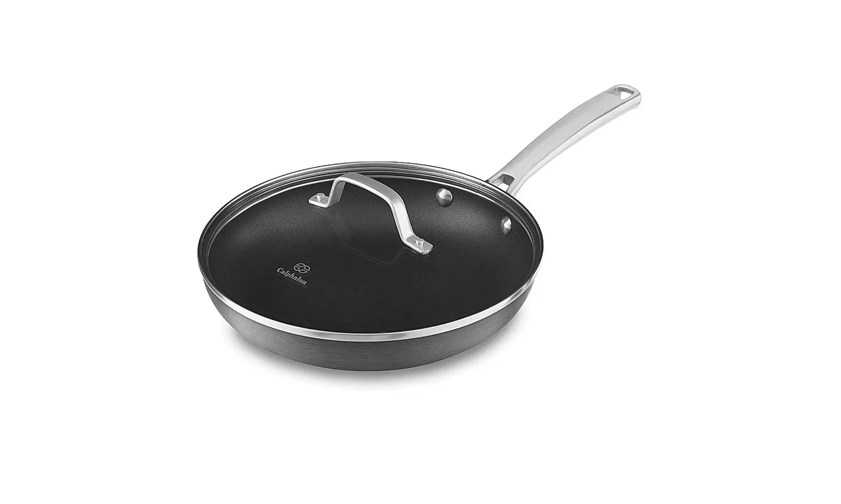 Calphalon 1932339 Classic Nonstick Omelet Fry Pan with Cover, 10 Inch, Grey  - Primary Image