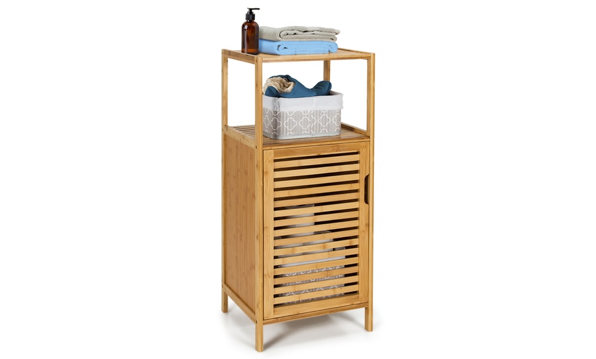 Up To 50% Off On Costway Bamboo Bathroom Stora... | Groupon Goods