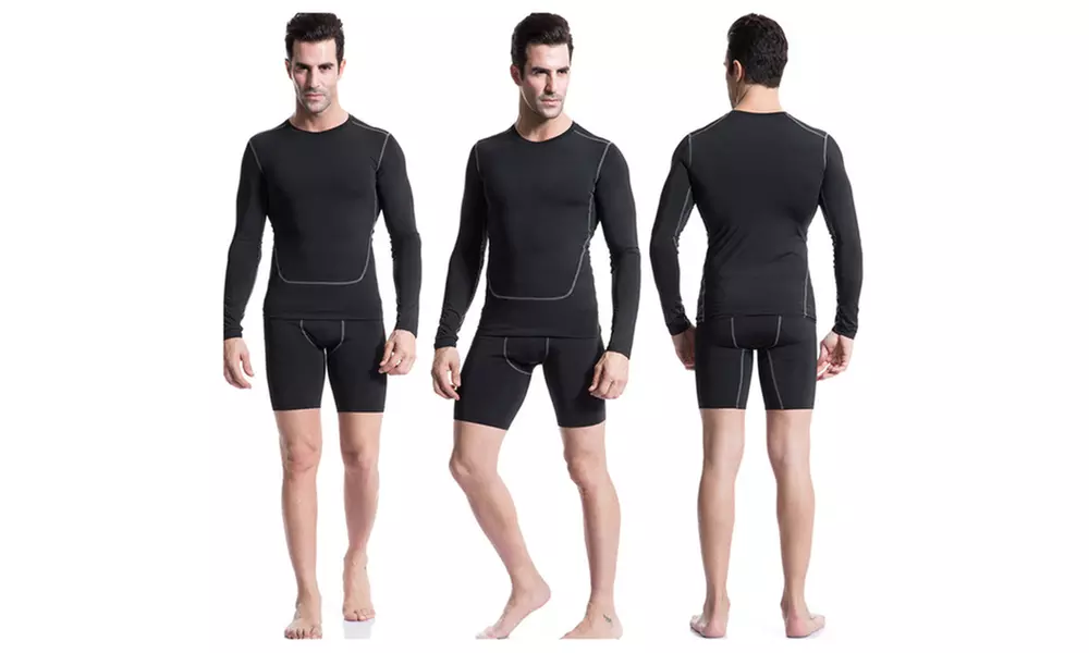 Men's Quick-Dry Long-Sleeve Compression Shirt (3-Colors) - Primary Image