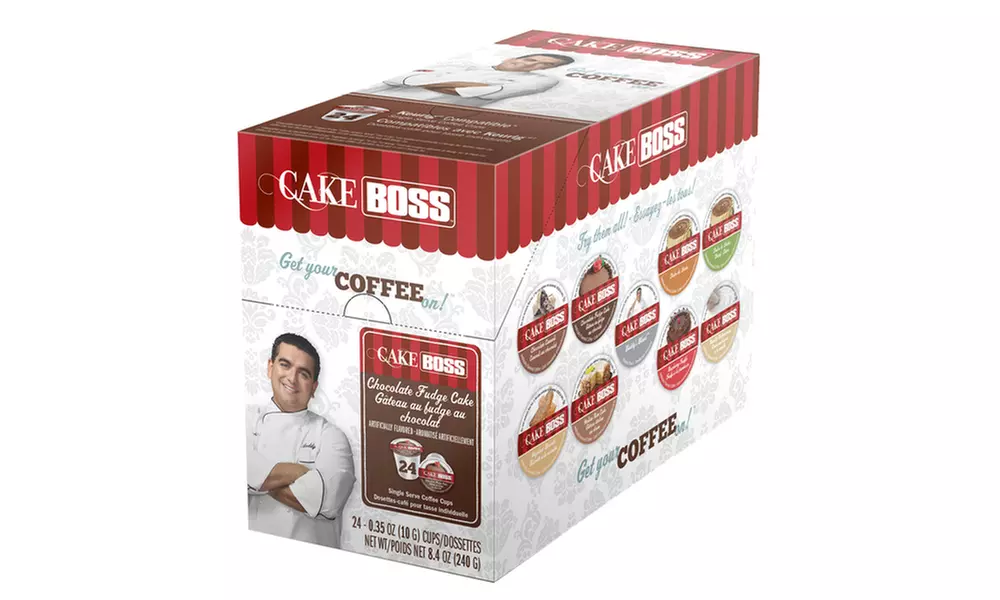 Cake Boss Chocolate Fudge Cake Coffee Single Serve Cups, 48 or 96 Count