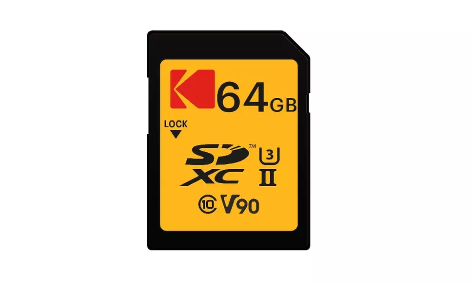 Kodak 64GB UHS-II U3 V90 Ultra Pro SDXC Memory Card - Primary Image