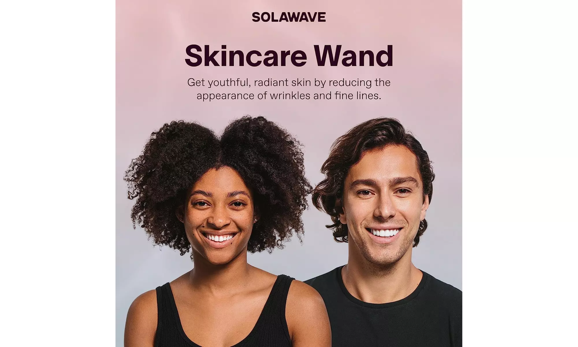 SolaWave Red Light Advanced Skin Care Wand in Rose Gold at Nordstrom - Second Medium