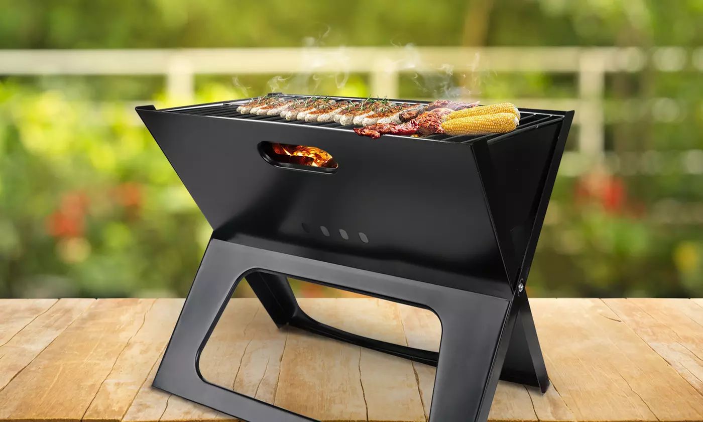NewHome 17" Portable Foldable Tabletop Charcoal Barbecue Grill - Primary Image