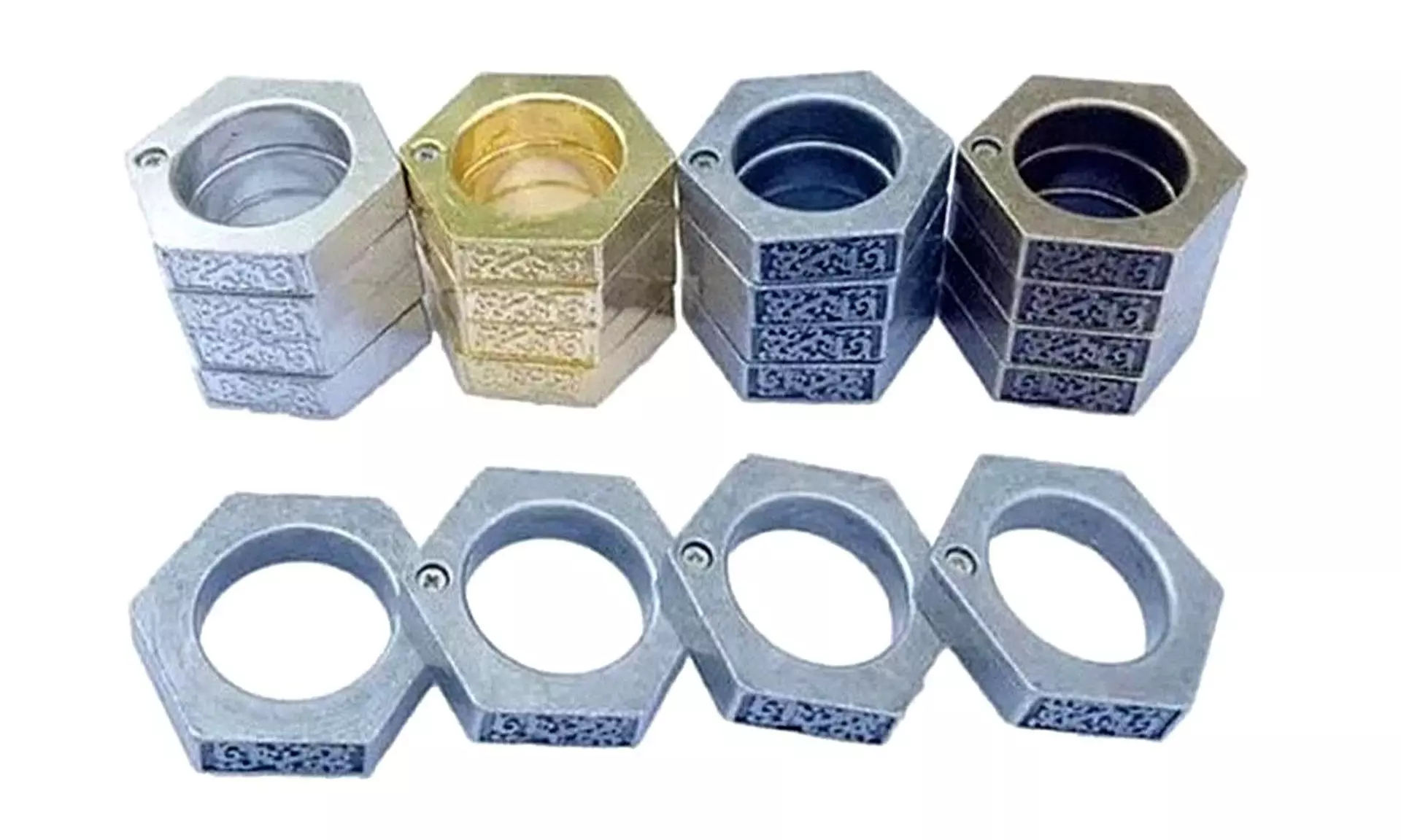 Self Defense Emergency Window Broke Tool Hex-Angle Ring Knuckle - Primary Image