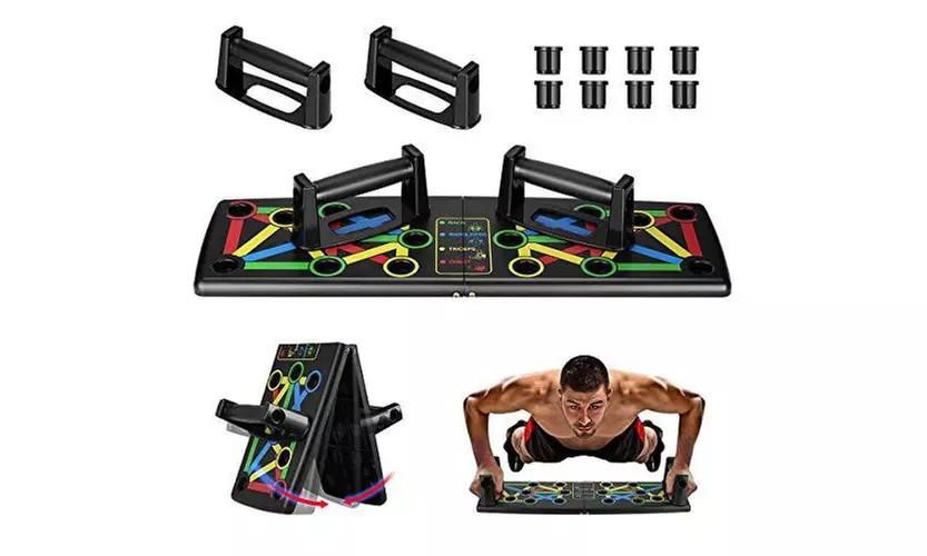 9 in 1 Push Up Rack Board System Fitness Workout Train Gym Exercise  - Second Medium