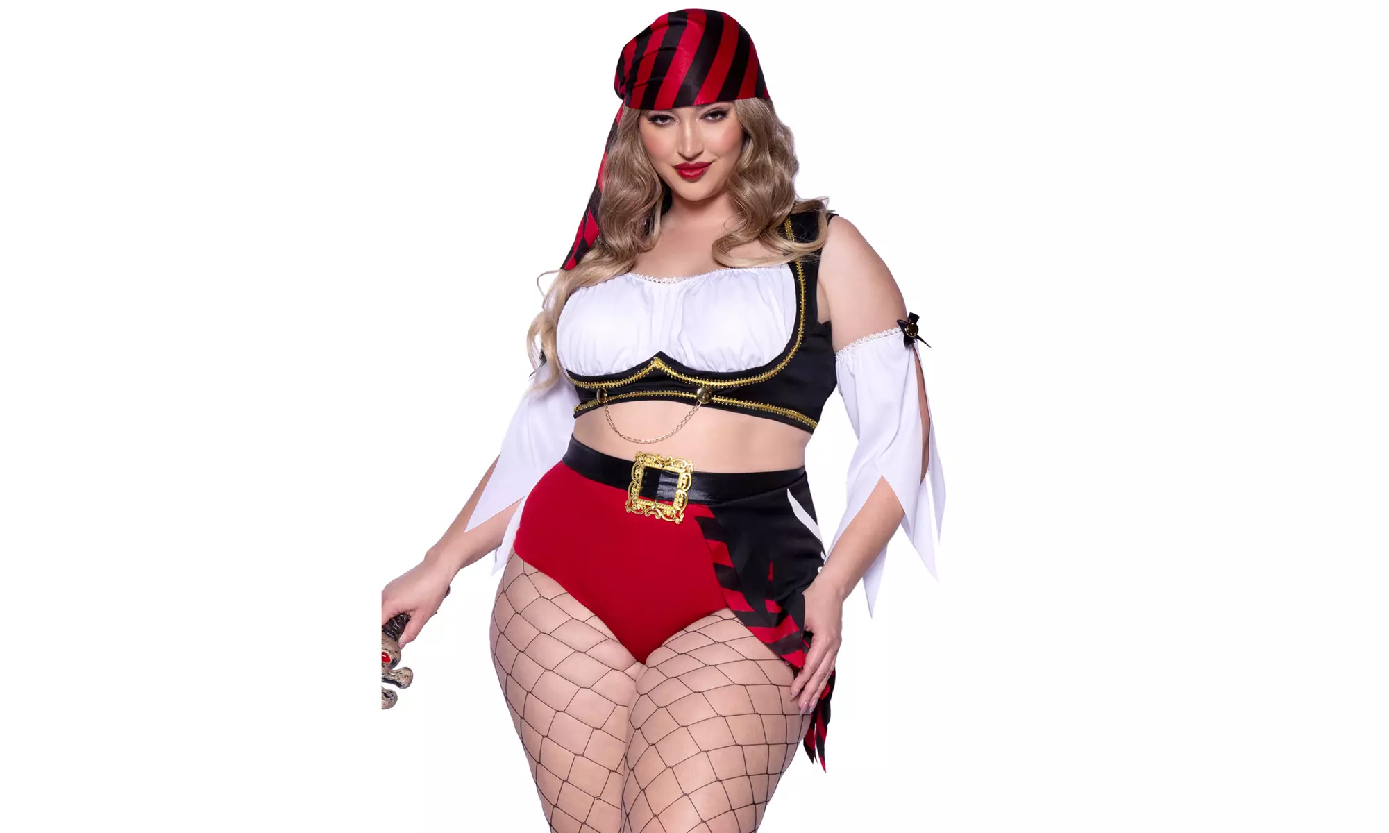 Leg Avenue Plus Size Wicked Wench Pirate Costume - Primary Image