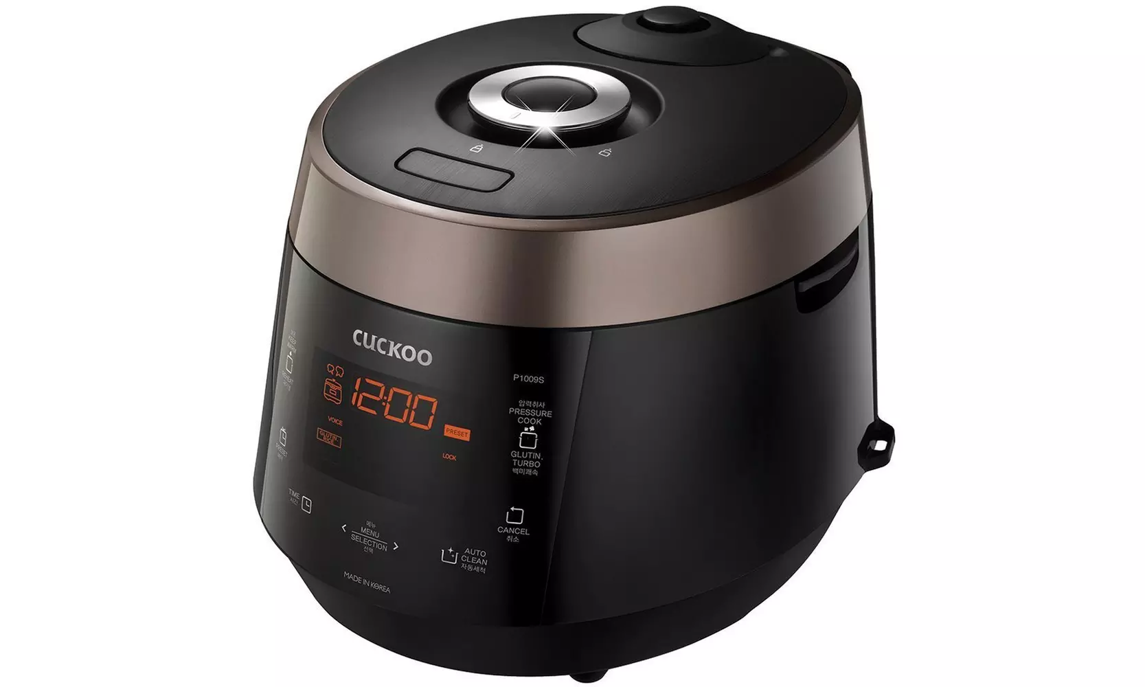 CUCKOO CRP-P1009SB 10 Cup Electric Pressure Rice Cooker, 120V - Brown - Primary Image