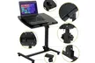 Adjustable Rolling Laptop Desk Angle Height Over Sofa Bed Notebook Table Stand - Second Medium
