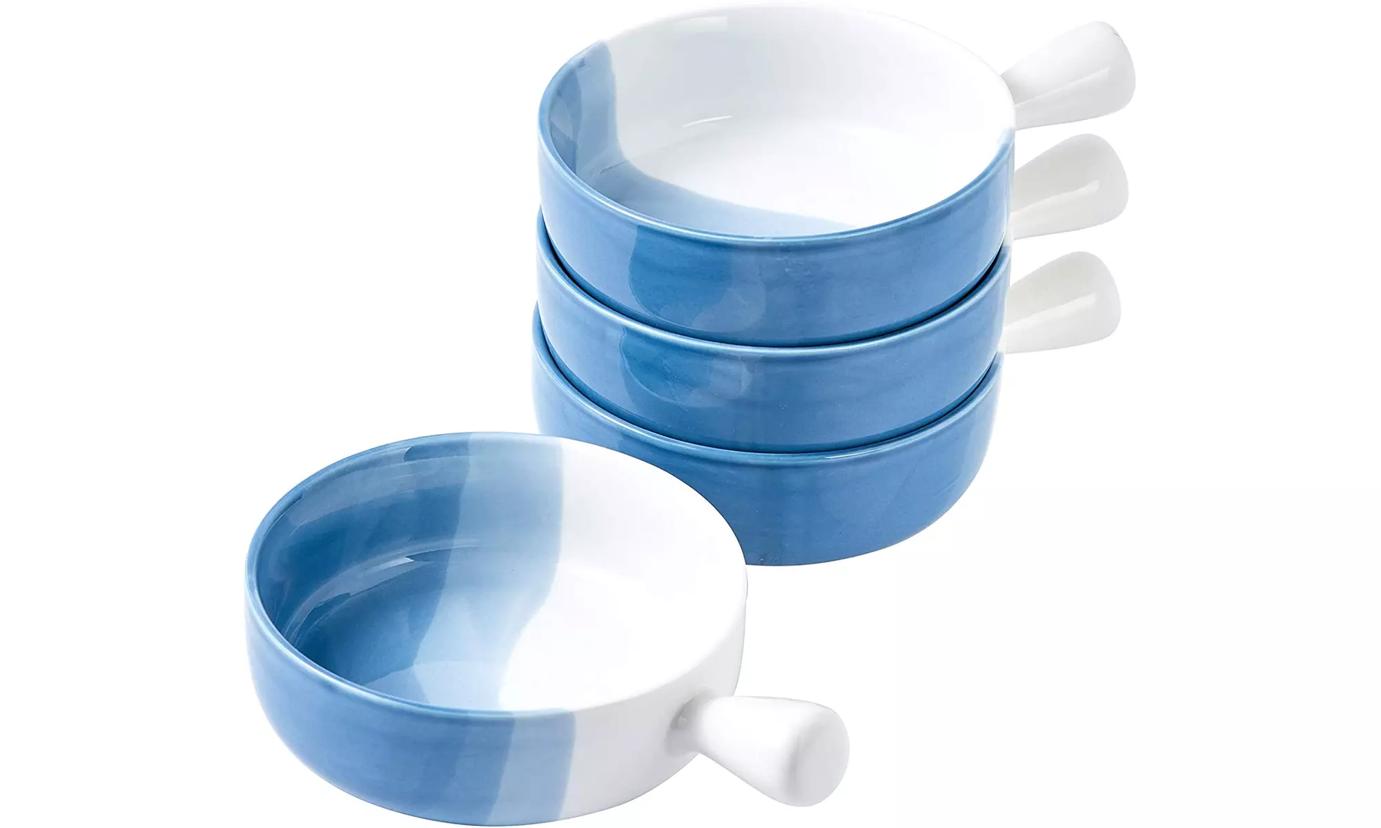 Bruntmor Set Of 4 Ceramic Matte Glaze Bowl, French Onion Soup Bowl Bakeware - Primary Image