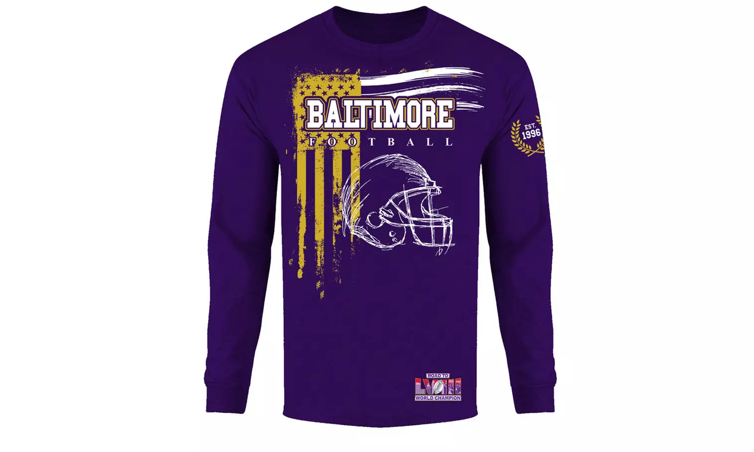 Men's Road to Football Championship Long or Short Sleeve Shirt