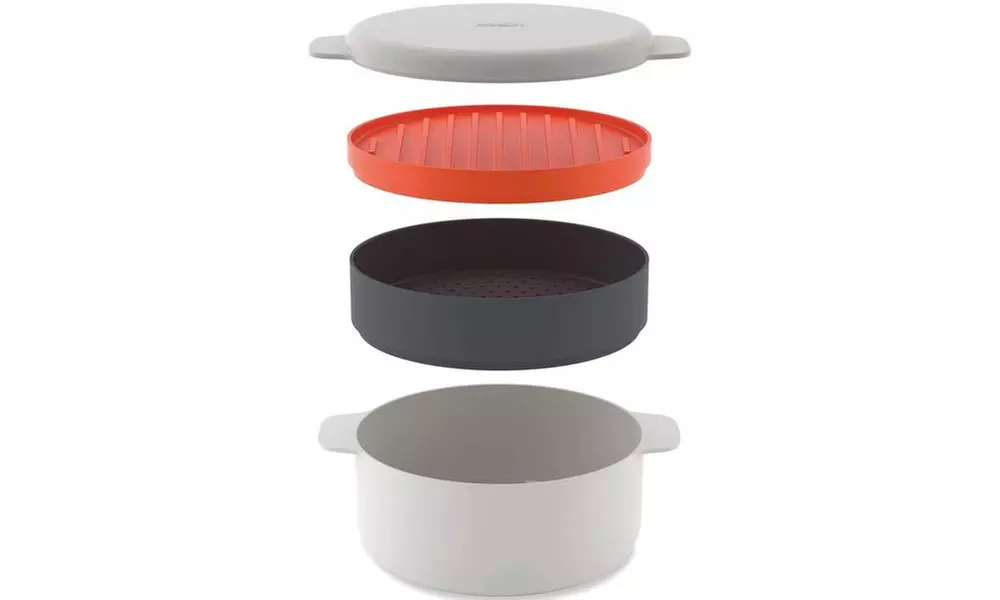 Joseph Joseph 45001 M-Cuisine 4 Piece Stackable Microwave Cooking Set - Primary Image