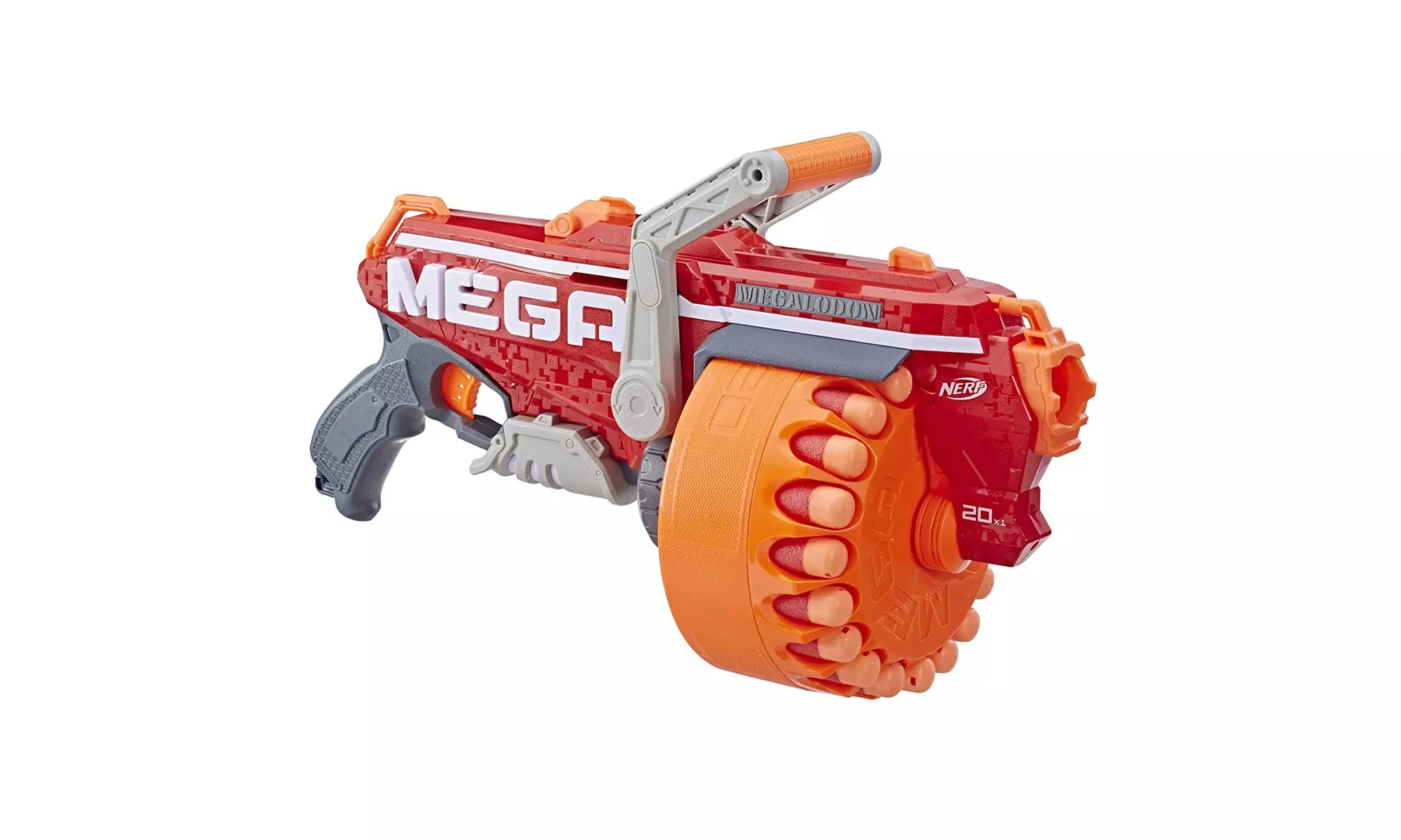 NERF Megalodon N-Strike Mega Toy Blaster with 20 Official Mega Whistler Darts - Primary Image